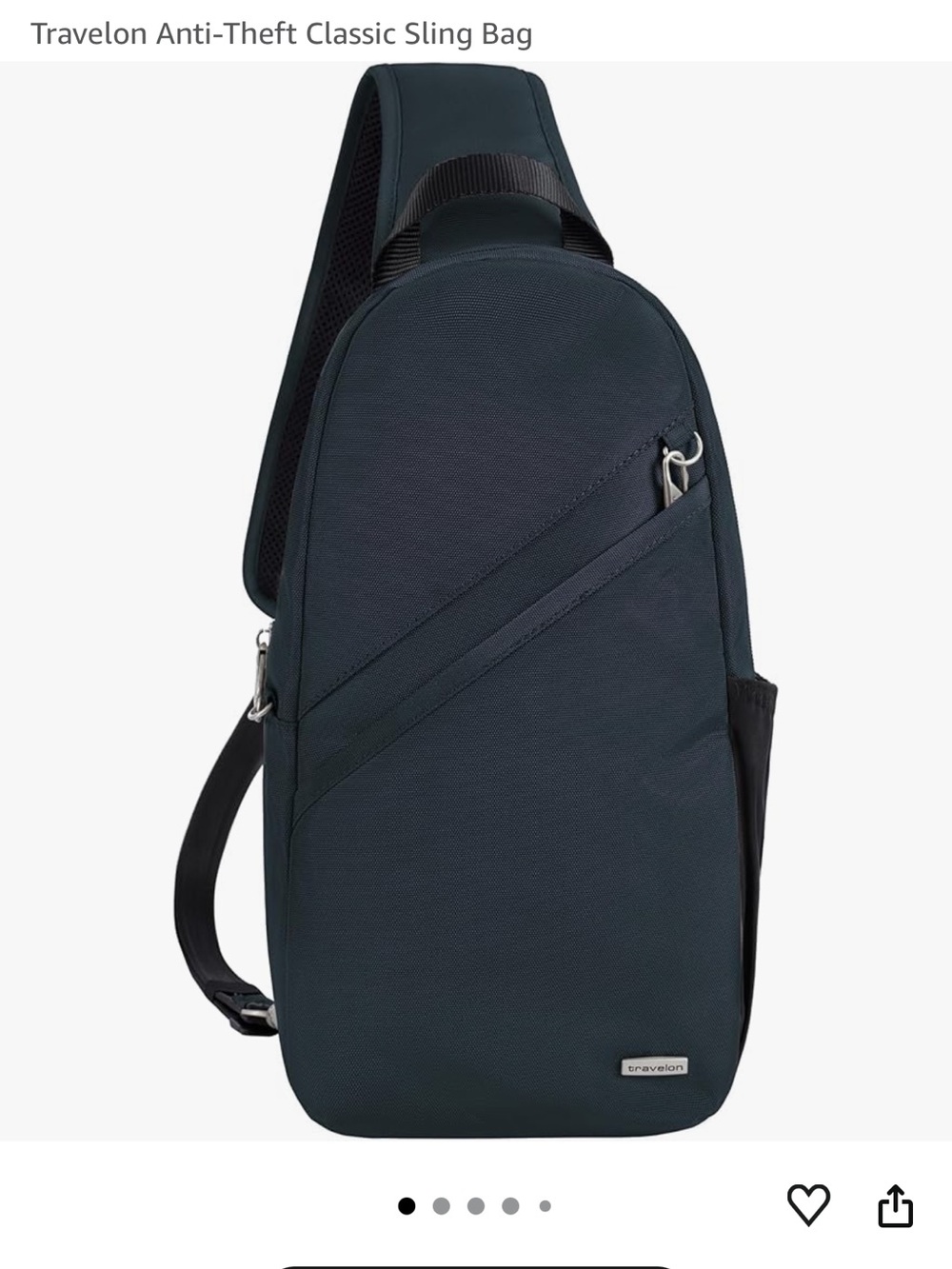 Travelon Anti-Theft Sling Crossbody Bag - Black